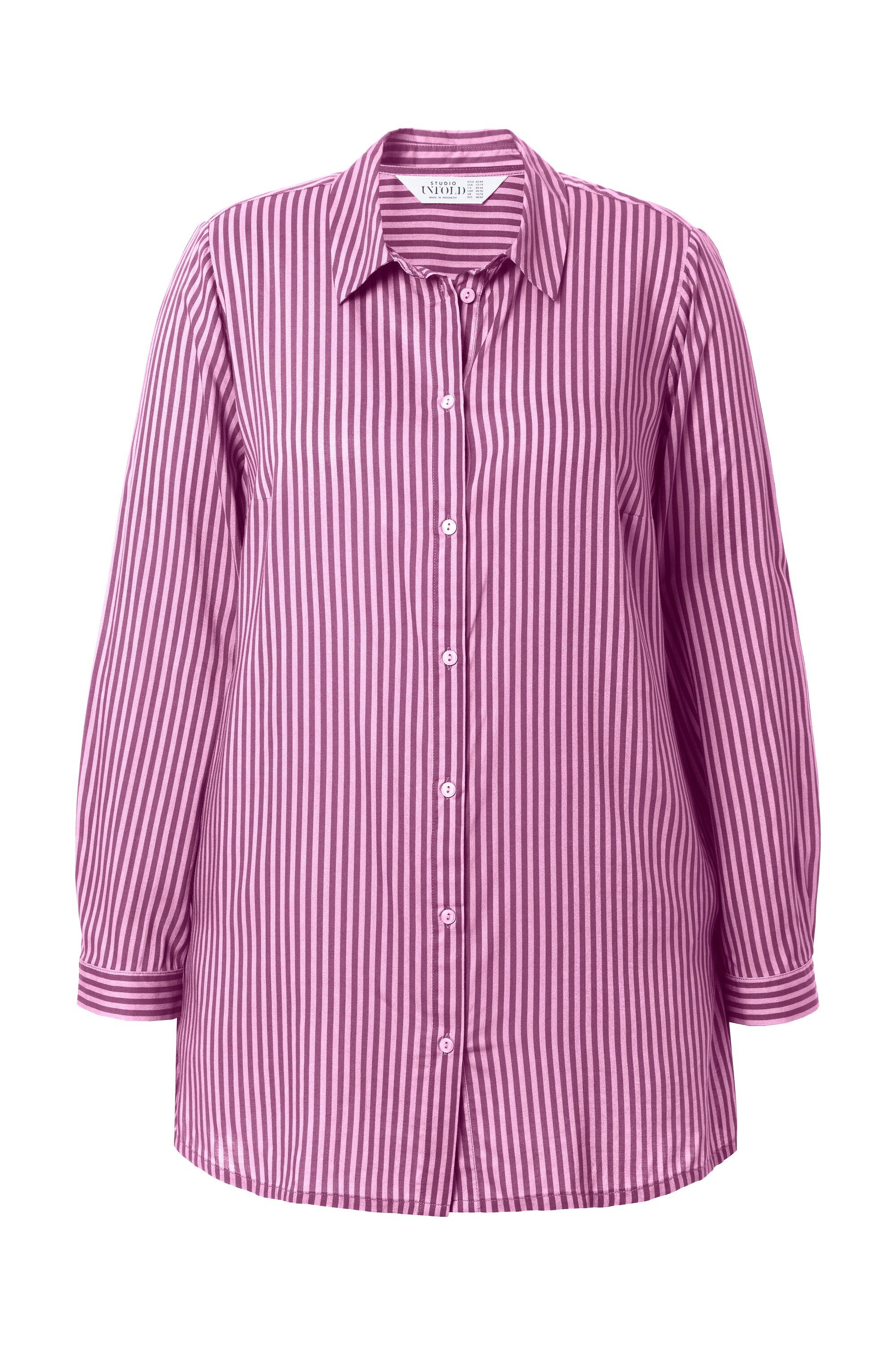 Studio Untold Hemdbluse Hemdbluse feiner Streifenprint günstig online kaufen