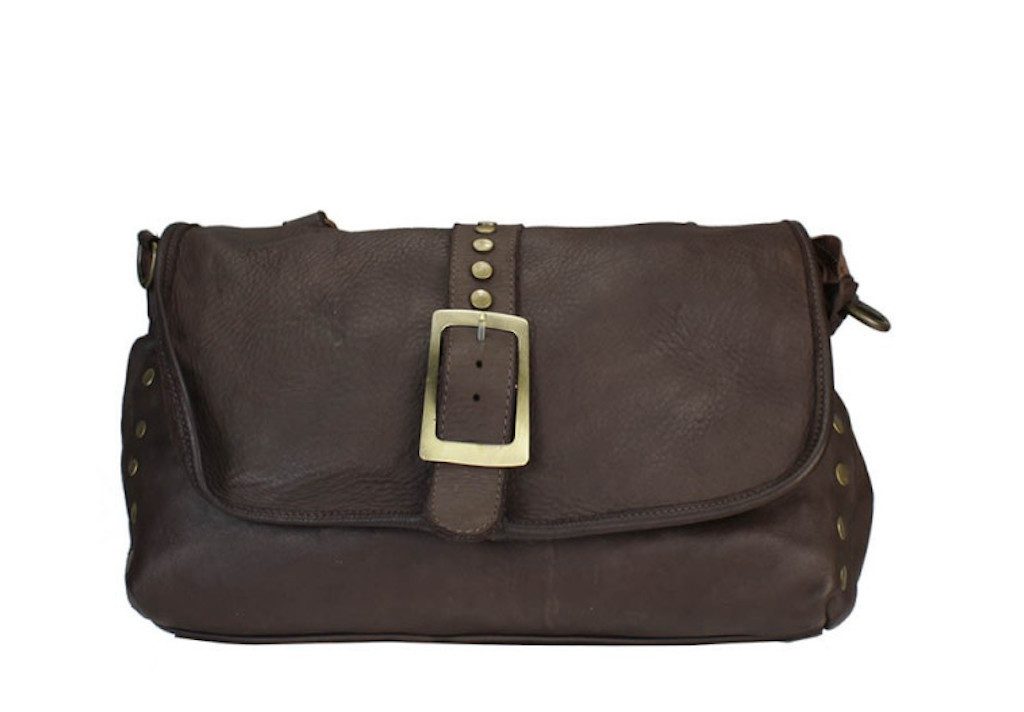 BZNA Handtasche Lamia Schultertasche Nieten Ledertasche