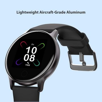 UMIDIGI Smartwatch (1,3 Zoll, Android, iOS), mit Blutsauerstoff-Monitor(SpO2), Pulsuhr, Wasserdichte mit Stoppuhr