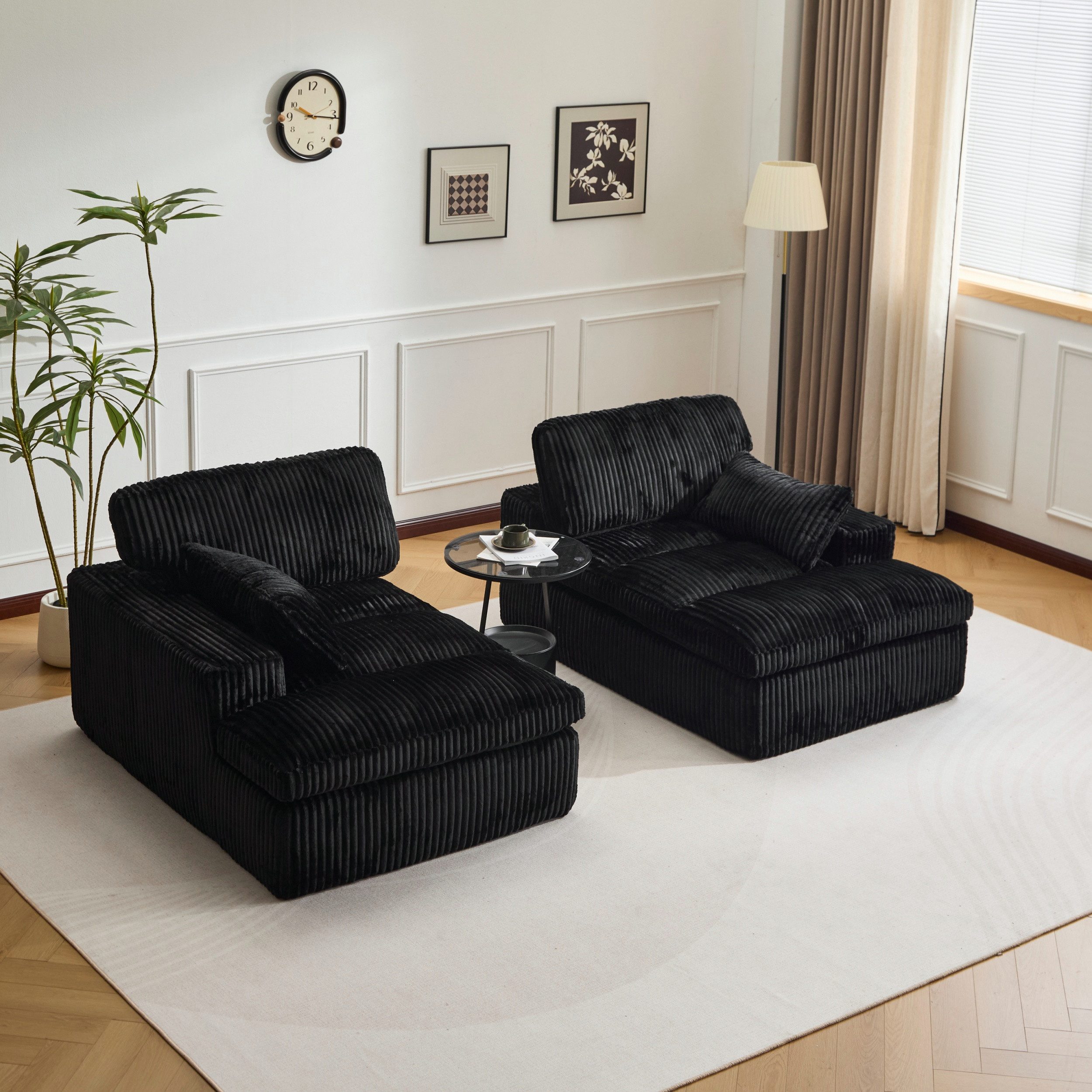 Leawin Loungesofa Modulares Cordsofa, Doppelschlafsofa, geeignet günstig online kaufen