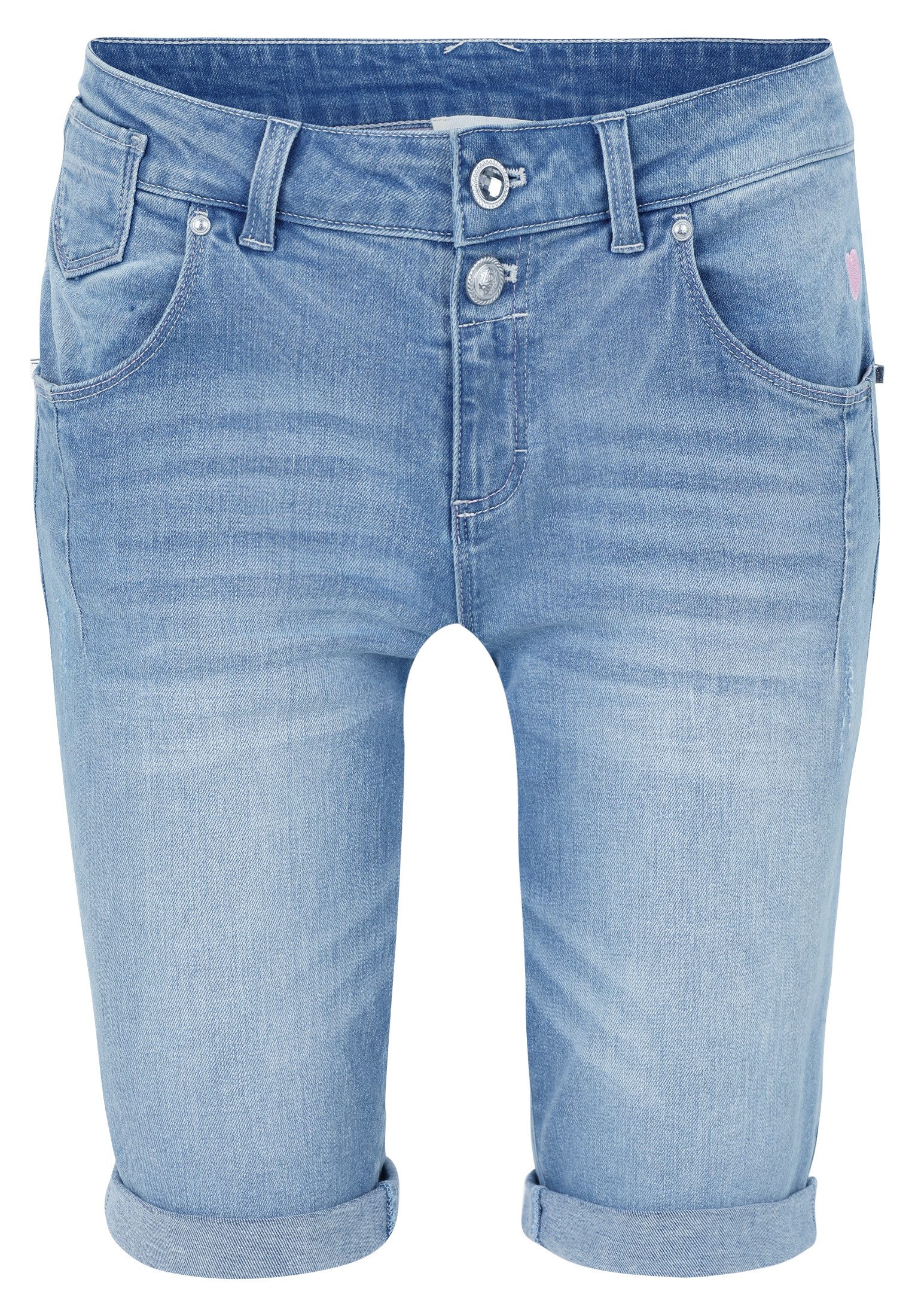 Cartoon Shorts Cartoon Jeans-Shorts mit Stickerei günstig online kaufen