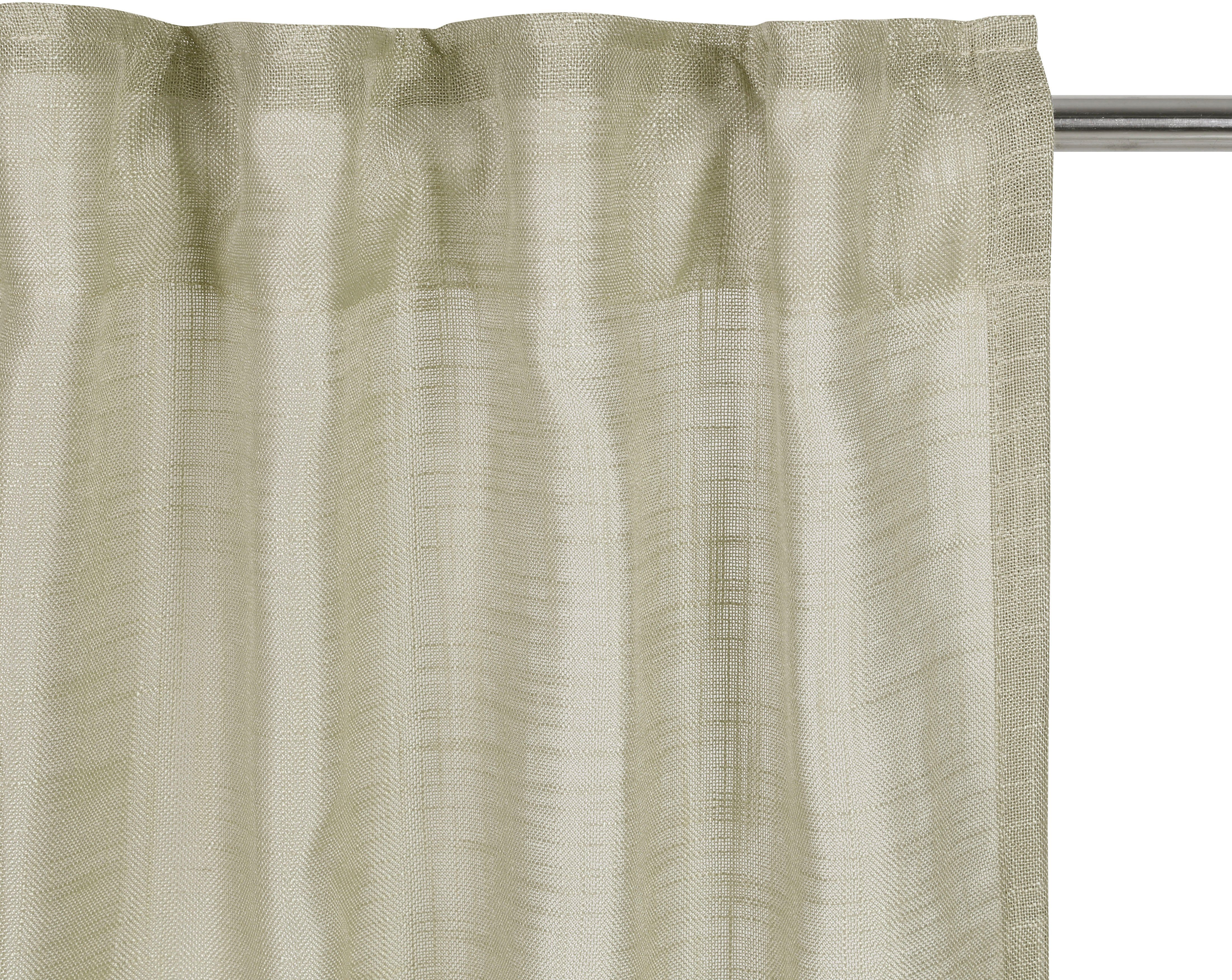 LeGer Home by Lena Gercke Gardine Marusha, Leinenoptik, halbtransparent, 1er & 2er Pack, Topseller (2 St), Multifunktionsband, halbtransparent, 1/2er Schal, Lei – Bild 5 von 5