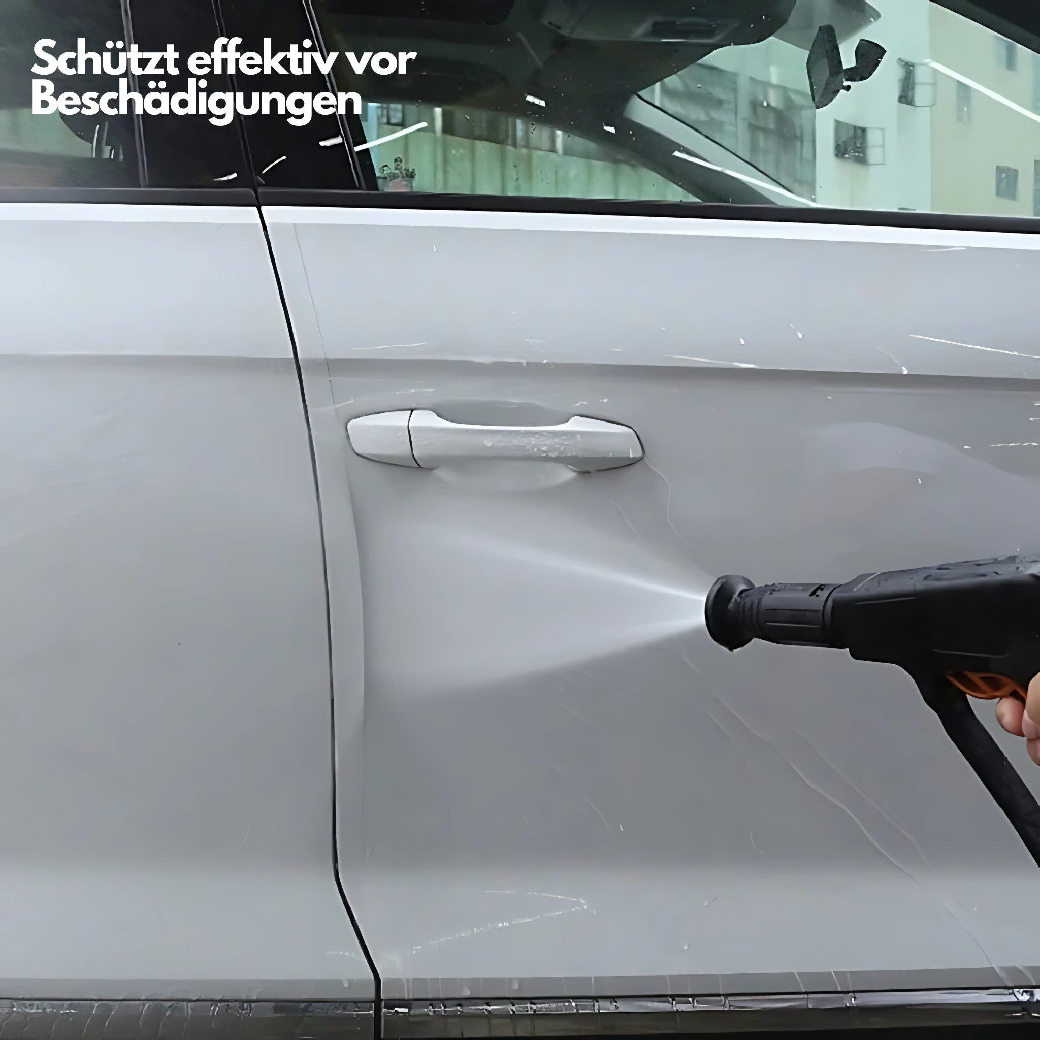 HS.SUPPLY Lackschutzfolie Auto Kratzerschutzfolie Transparent – Lackschutzfolie selbstklebend, Universell kompatibel, schützt zuverlässig – Bild 4 von 5