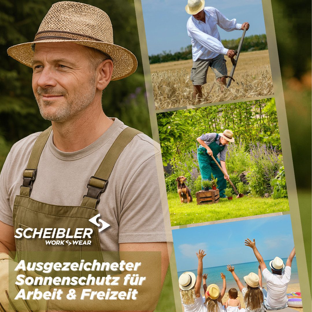 SCHEIBLER WORKWEAR Strohhut Theo Herren Sonnenschutz – Bild 4 von 4