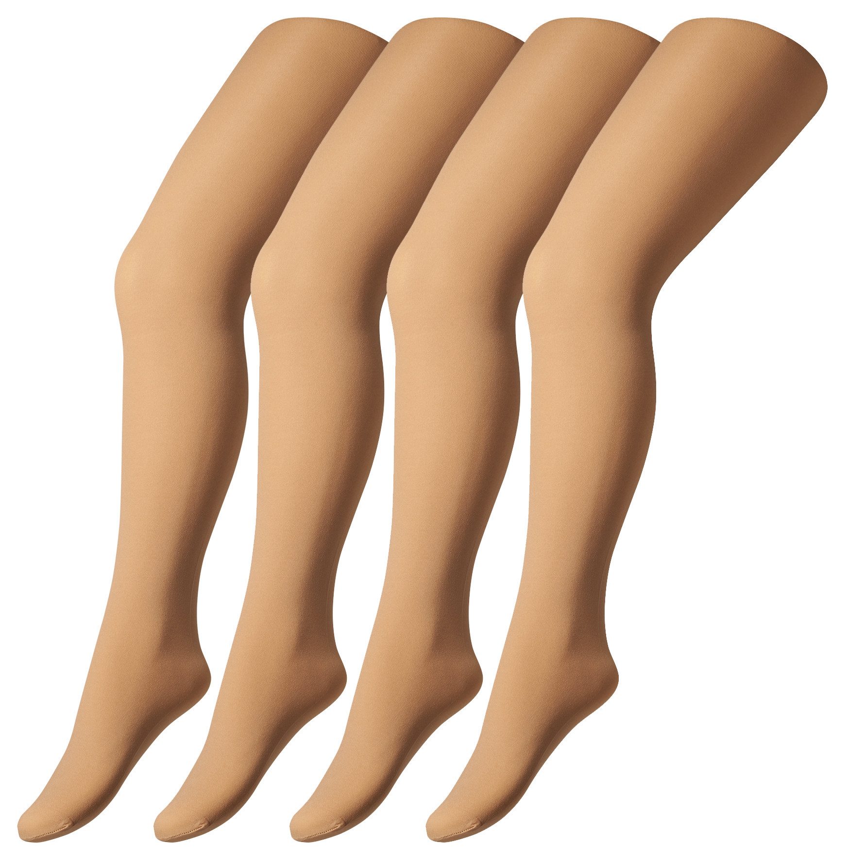 Camano Strumpfhose fine everyday 40 DEN (4er Pack) mit flachen Nähten