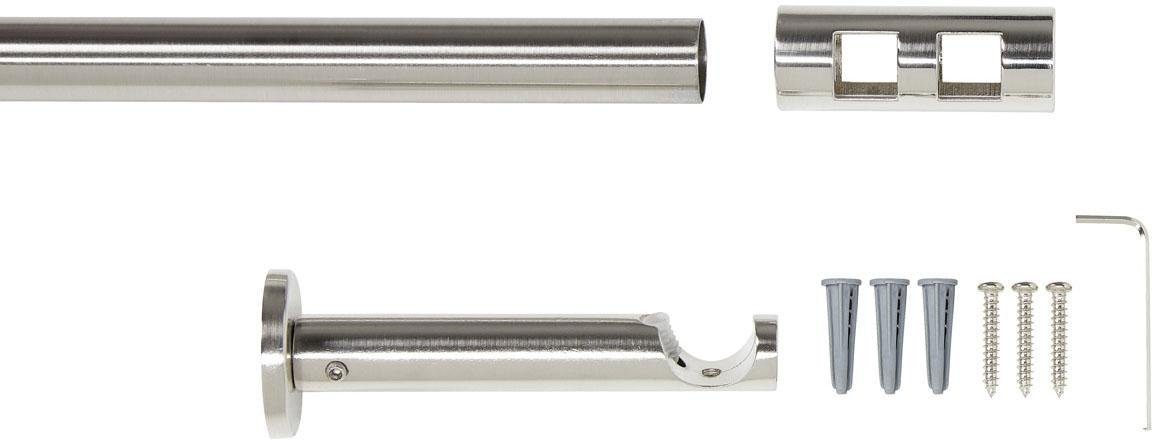 Good Life Vorhangstange Cartucho, Ø 20 mm, 1-läufig, Fixmaß, mit Bohren, verschraubt, Metall