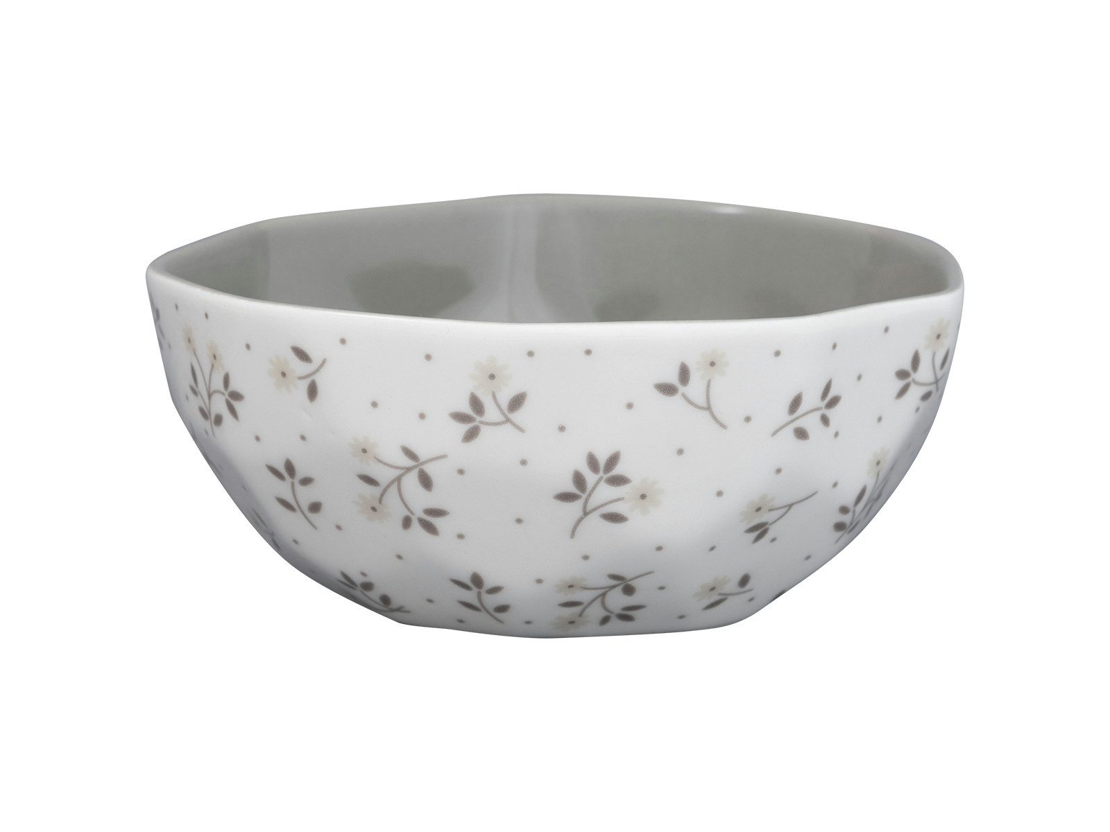 Greengate Müslischale Elements Eileen Müslischale white 14,5cm, Steinzeug, (Müslischalen)