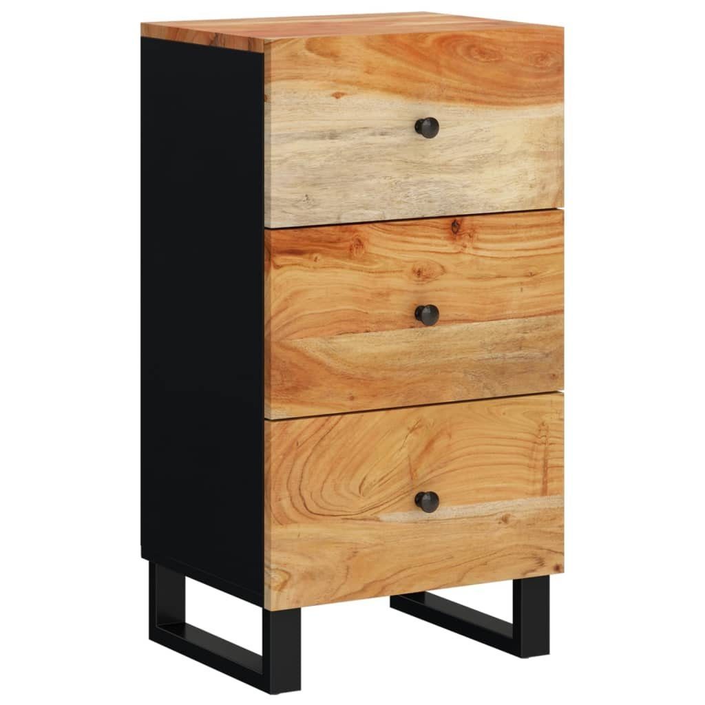 vidaXL Sideboard Sideboard mit 3 Schubladen 40x33,5x75 cm Massivholz Akazie