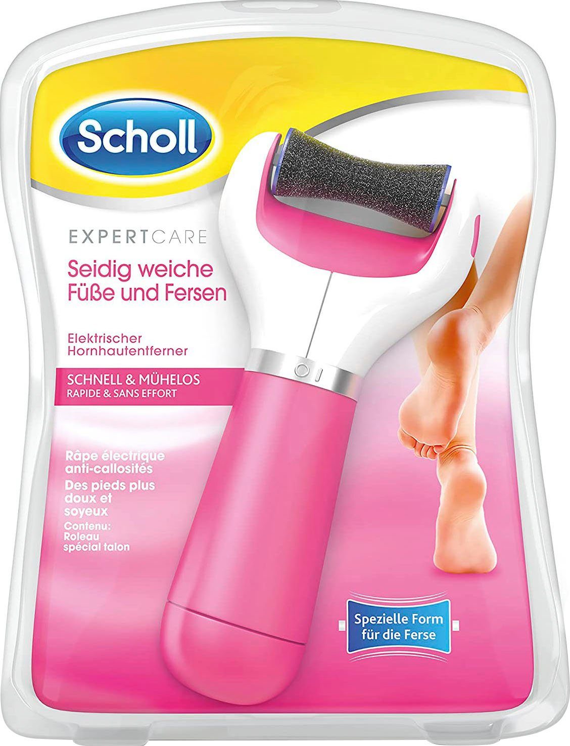 Expertcare Elektrischer Hornhautentferner Scholl rosa