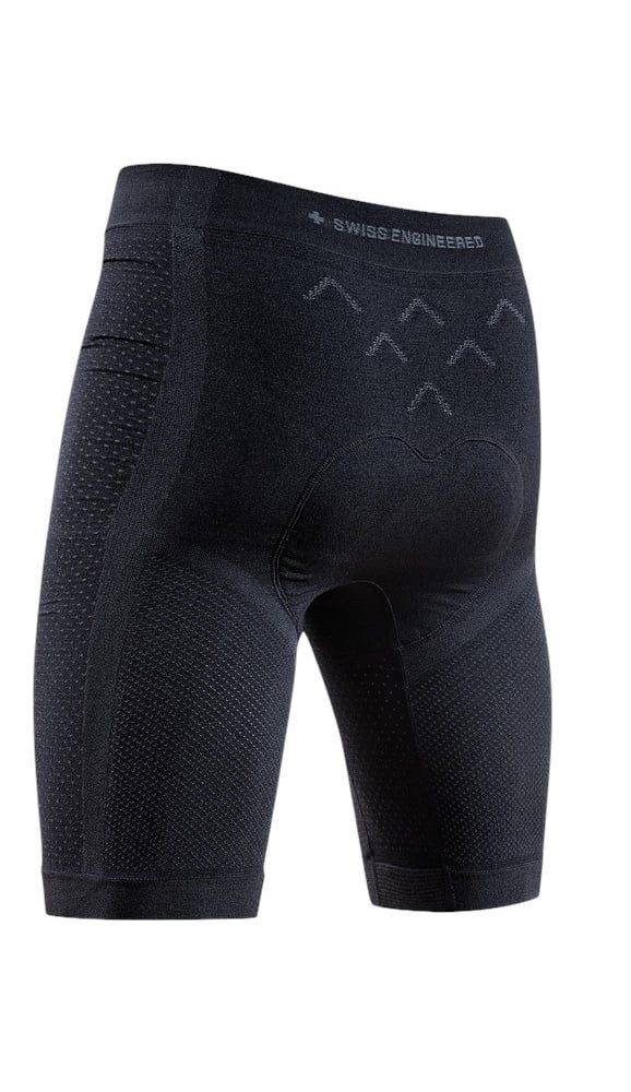 X-Bionic Fahrradhose Xceed Ride Liner Short (ergonomisches Sitzpolster) kurz schwarz Herren