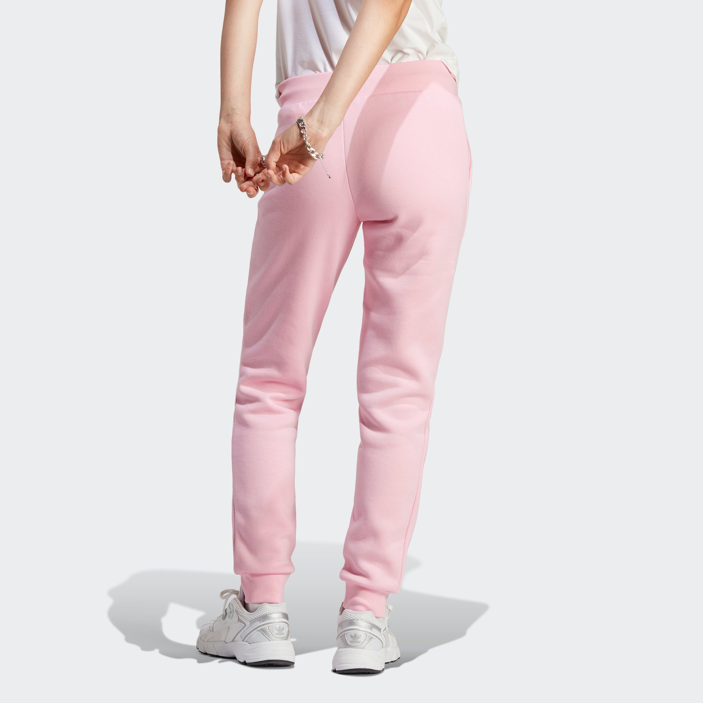 FLEECE Sporthose (1-tlg) adidas Originals SLIM ESSENTIALS True Pink ADICOLOR