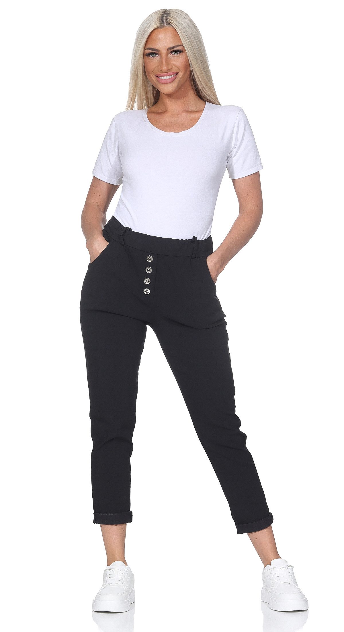 OriginalYou Stretch-Hose Damen Schlupfhose mit Stretch leichte Freizeithose günstig online kaufen