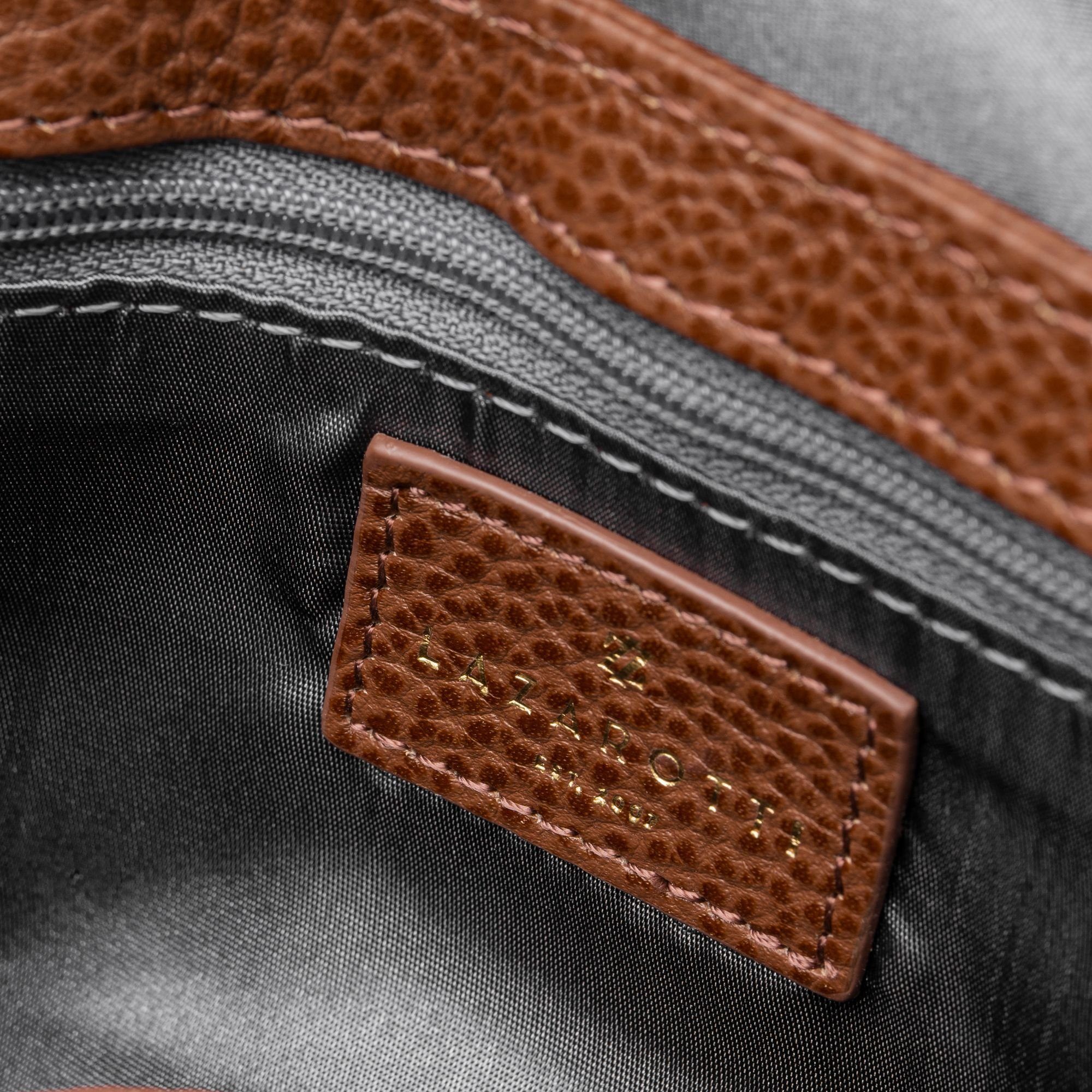 Lazarotti Umhängetasche Bologna Leder brown Leather