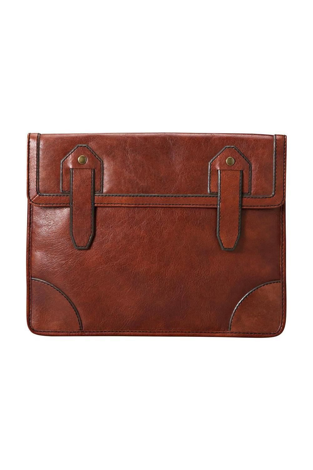 Tablettasche Leder Stoff Braun - ML1374200