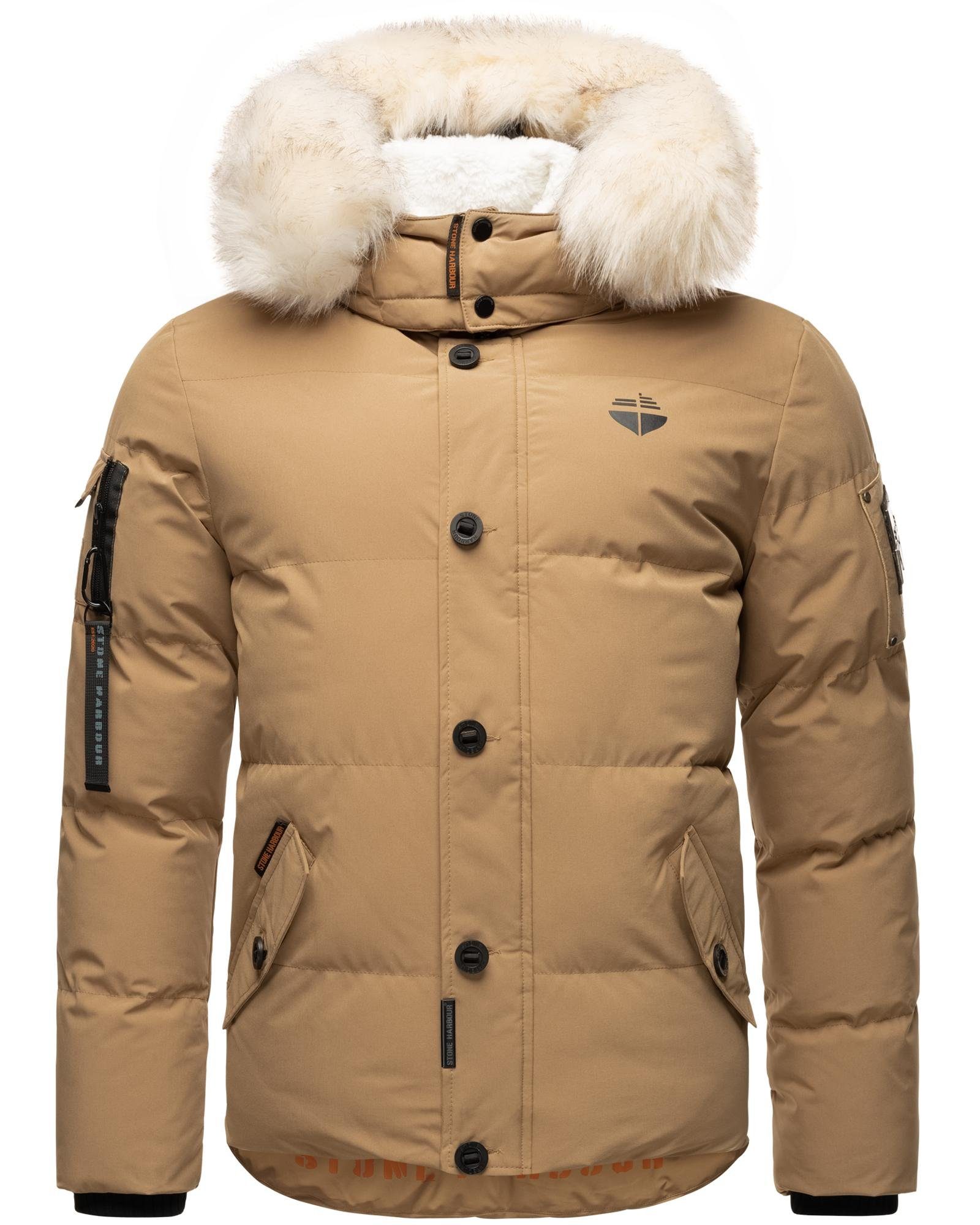 Stone Harbour Winterjacke Halvaar stylischer Winterparka mit abnehmbarer Kapuze