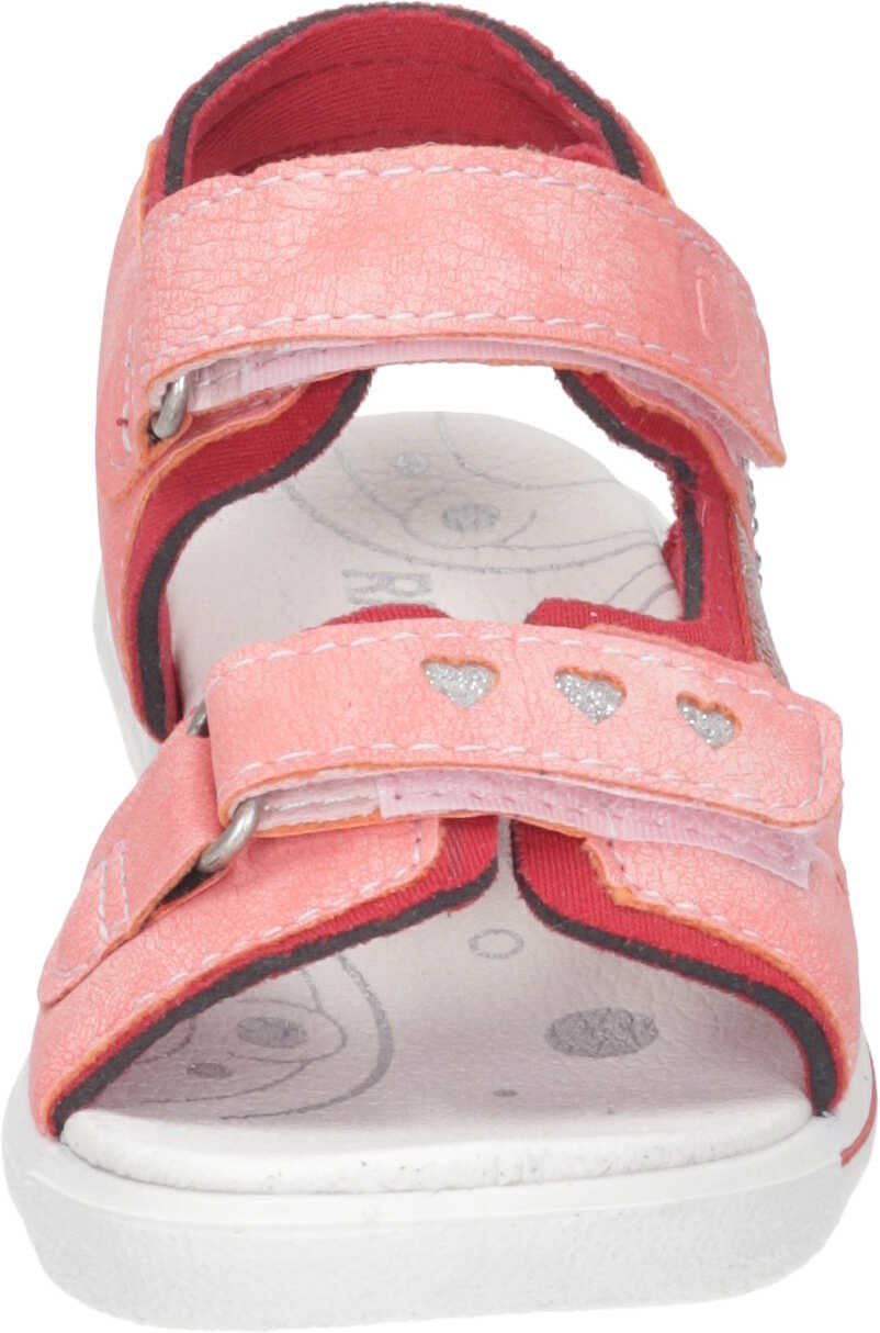 Ricosta Sandaletten Outdoorsandale aus rosa Synthetik/Textil