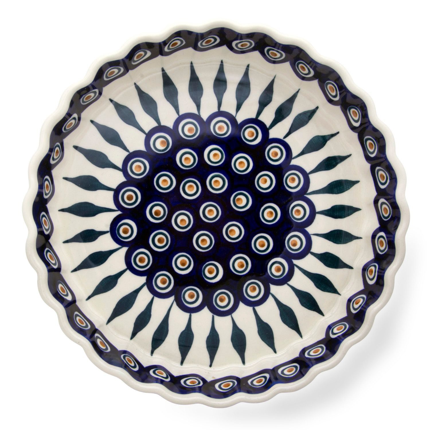Bunzlauer Keramik Manufaktura Quicheform für ca 4 kleine Portionen, 23 cm Durchmesser, 1250 ml