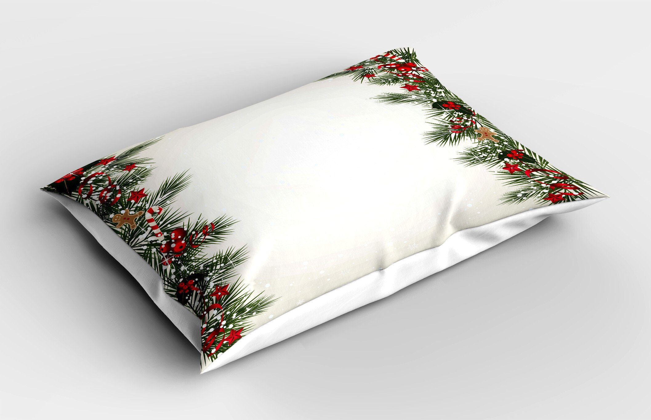 Magie Size Dekorativer Silvester Stück), Standard Weihnachten (1 Kissenbezug, King Abakuhaus Kissenbezüge Gedruckter