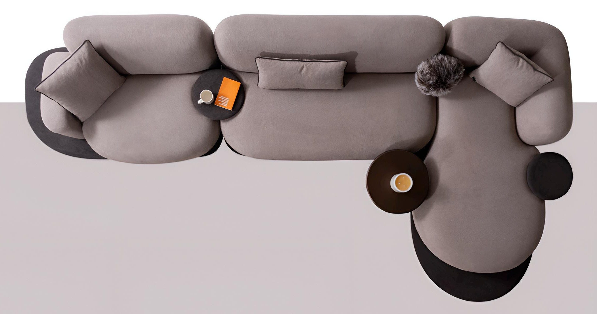 Xlmoebel Ecksofa Luxuriöses L-Form Sofa mit 2 Couchtischen für Ihr Wohnzimmer, Sofa-Set 4 Teile, Made in Europa