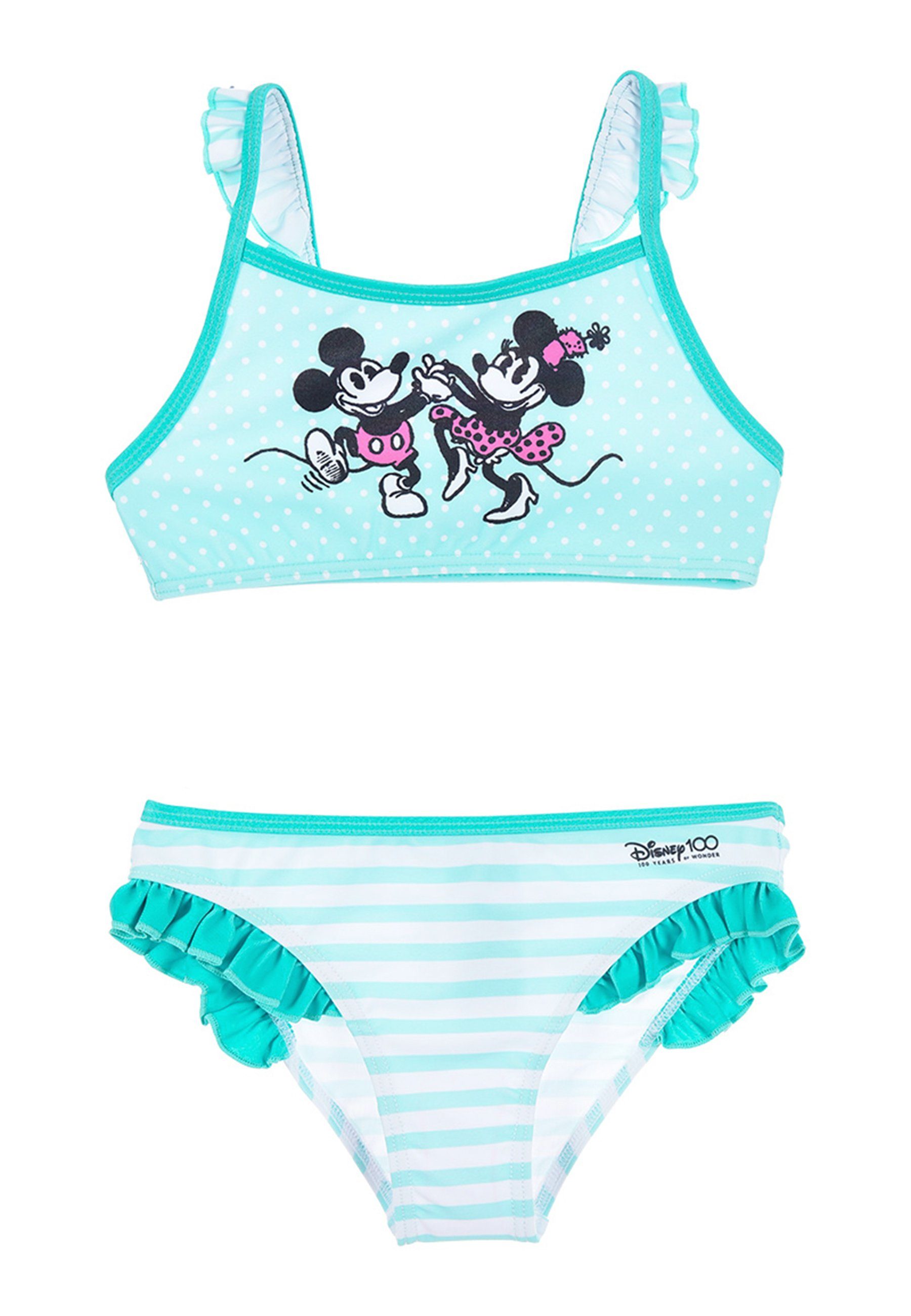 Badeanzug 100 Jahre Retro Mädchen Bikini Bade-Set Badeanzug Bademode