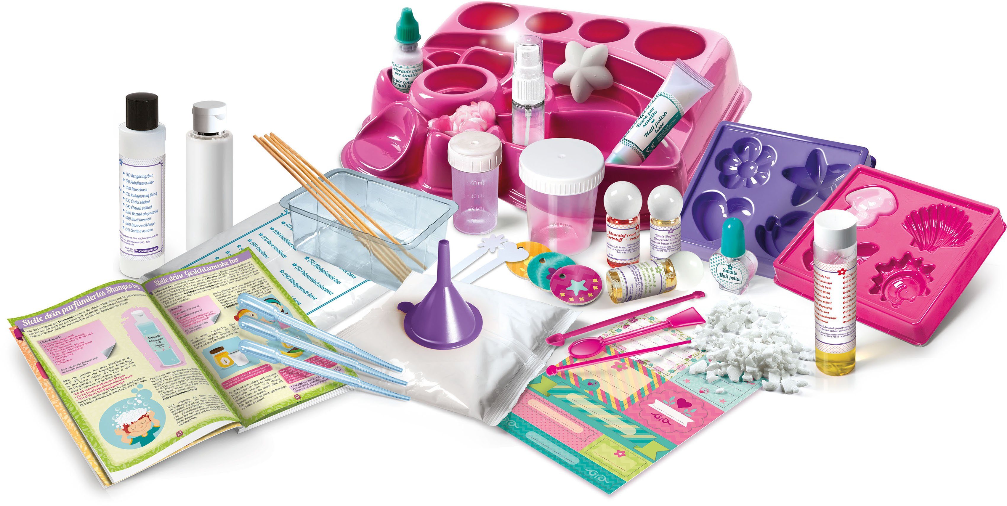 Clementoni® Experimentierkasten Galileo, Das große Schönheitslabor, Made in Europe