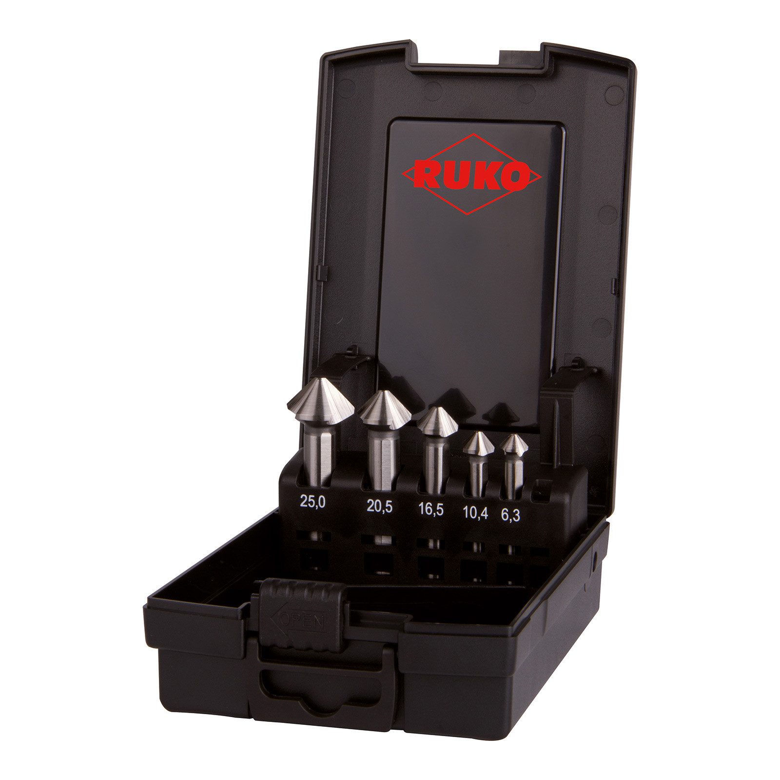 Ruko Bohrer- und Bitset RUKO ULTIMATECUT Kegel- und Entgratsenker-Satz DIN 335 Form C 90° HSS