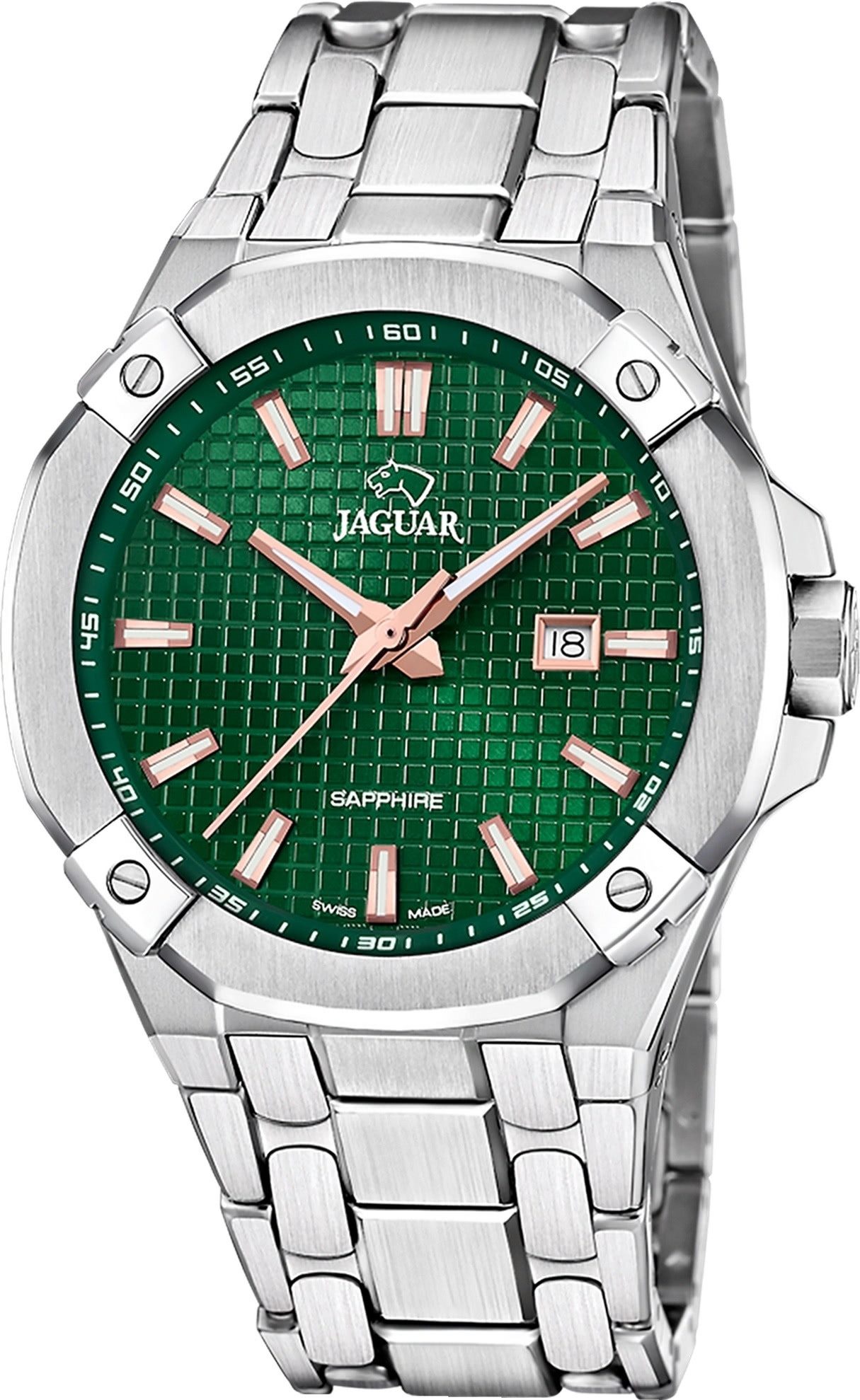 Quarzuhr Jaguar Herrenuhr Edelstahl silber Jaguar