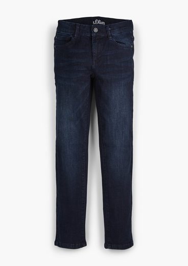 s.Oliver 5-Pocket-Jeans »Slim: Jeans mit Used-Effekten« Waschung
