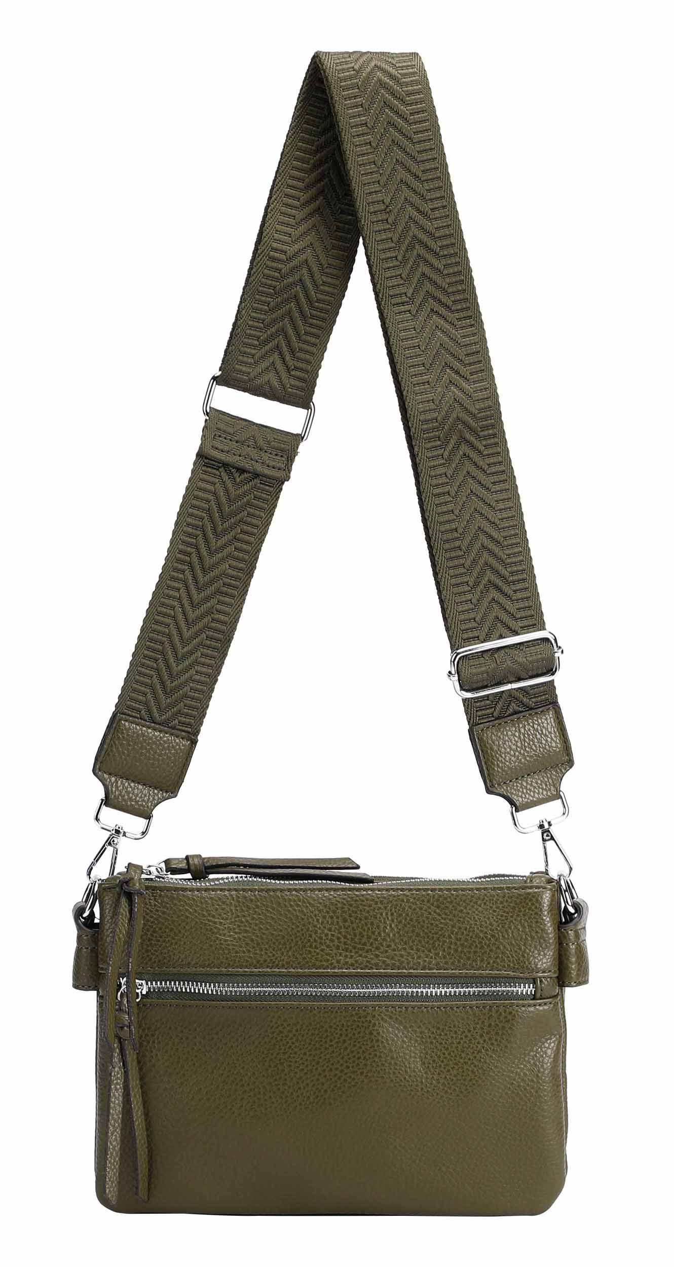 ITALYSHOP24 Schultertasche Damen Bodybag Umhängetasche Messenger Crossbody günstig online kaufen