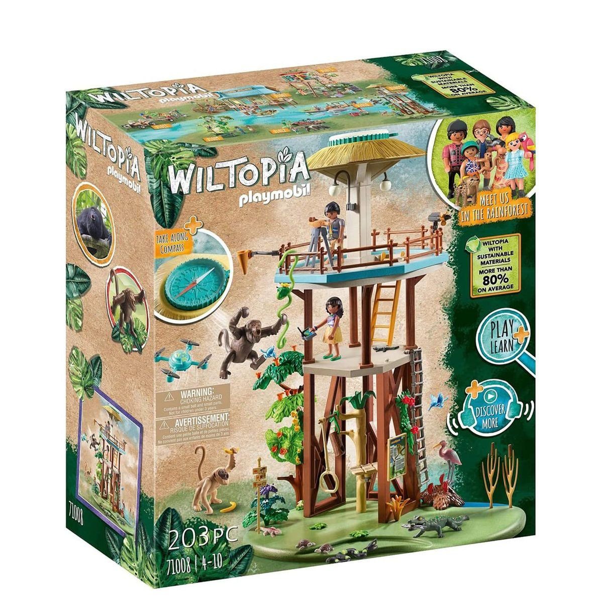 Playmobil® Spielwelt PLAYMOBIL® 71008 - Wiltopia - Forschungsturm mit Kompa günstig online kaufen