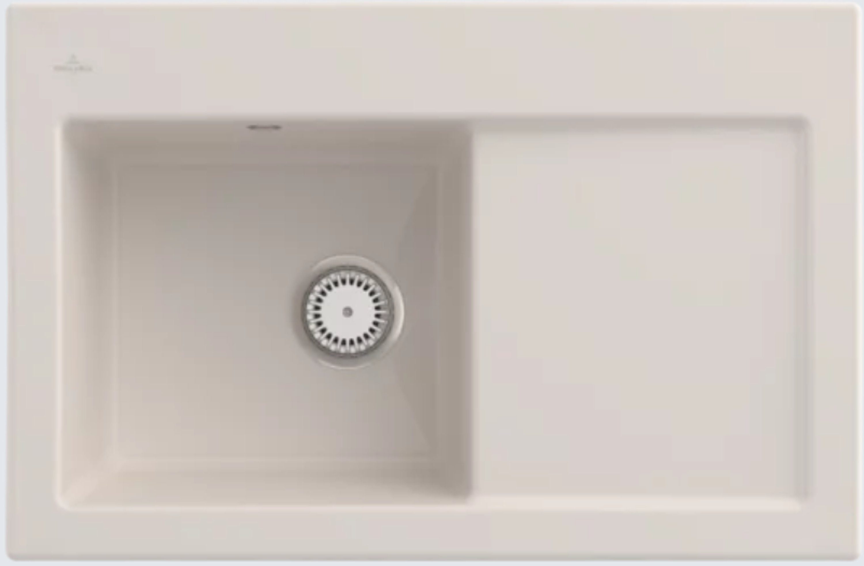 Villeroy & Boch Küchenspüle 6772 01 KR, Rechteckig, 78/22 cm, Subway Serie, Becken links und rechts möglich