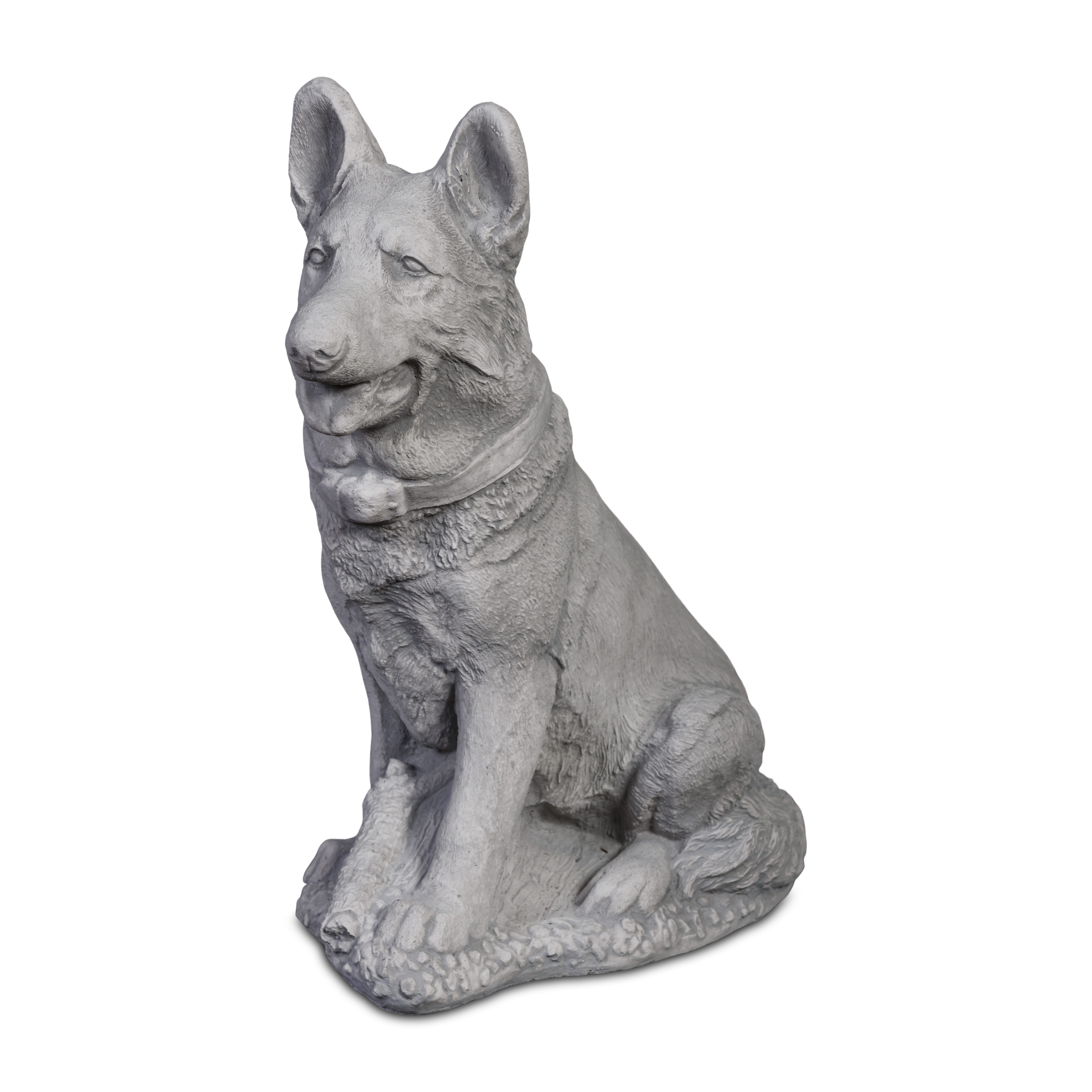 gartendekoparadies.de Gartenfigur Deutscher Schäferhund, Steinfigur, H. 42 cm, 17 kg, Frostsicher