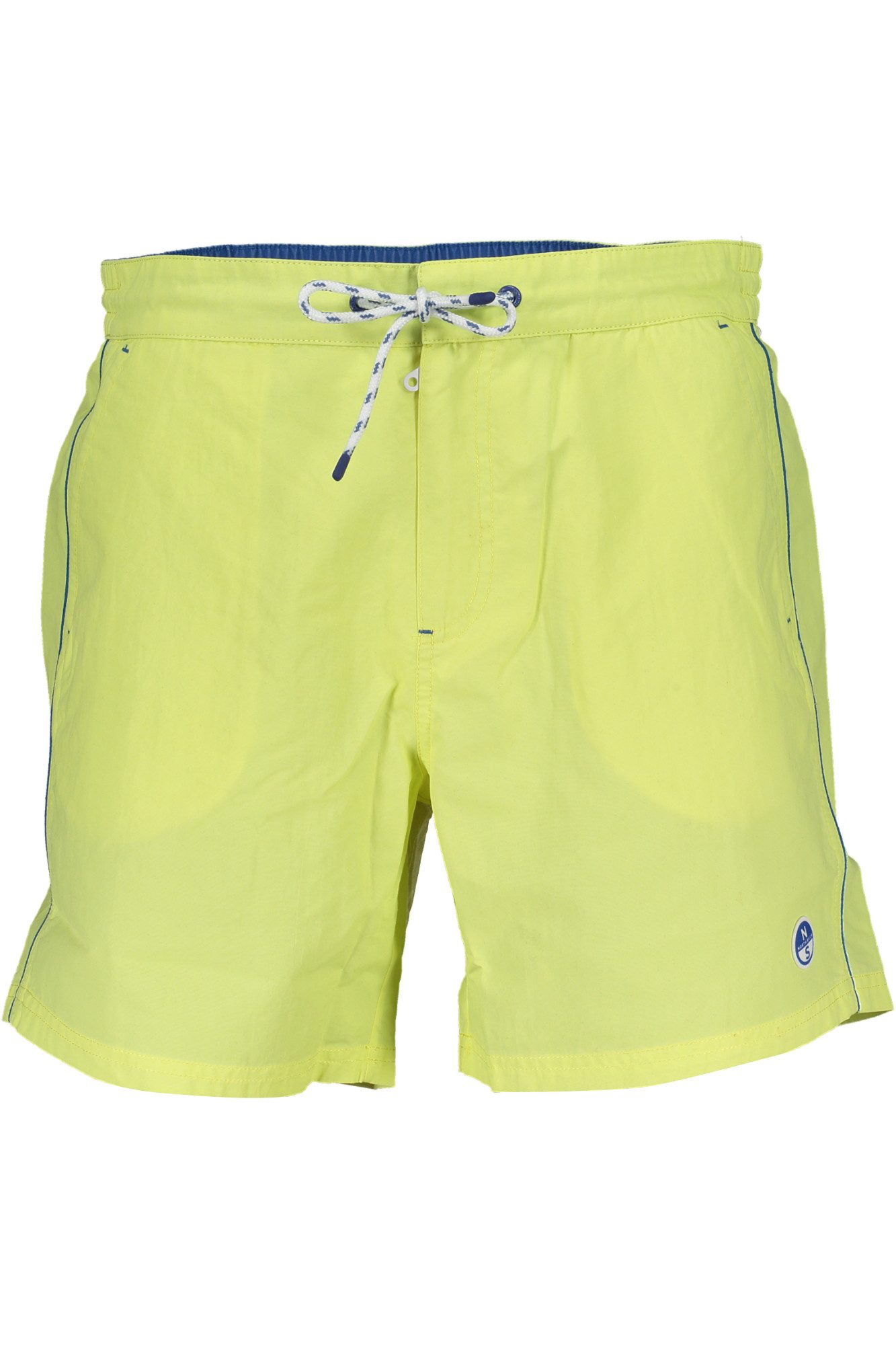 North Sails Badeshorts Herren Bade-Boxershorts Grün mit Taschen & Kontrastdetails aus Bio-Ba