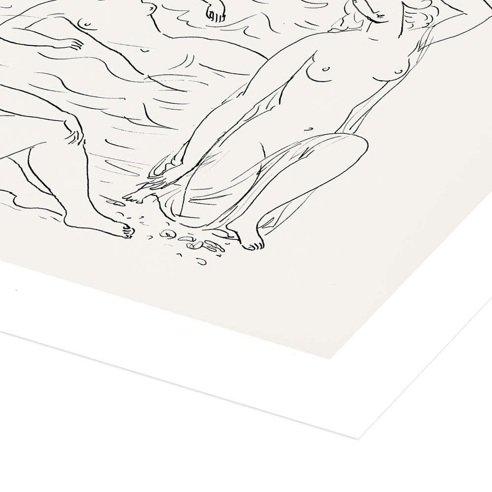 Posterlounge Wandbild Schwimmenden Frauen am Strand, Leo Gestel, erhältlich als Poster, Leinwandbild, Wandsticker oder Acrylglasbild