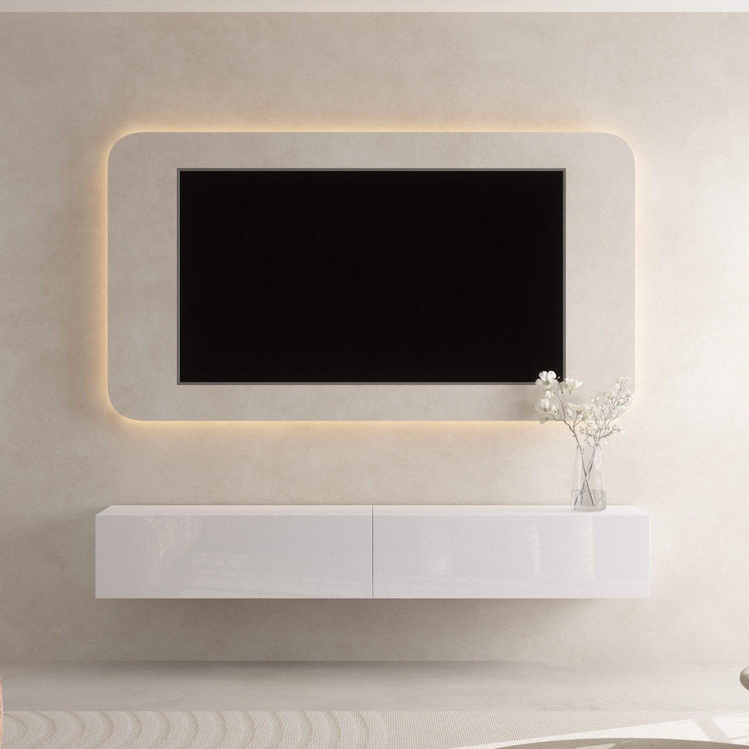 Planetmöbel TV-Board WEST (TV Lowboard, Fernsehschrank hängend oder stehend günstig online kaufen