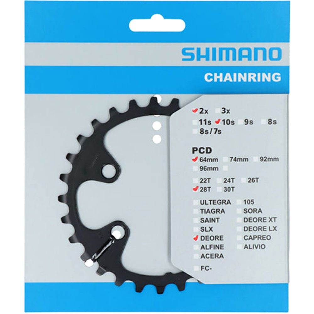 Fahrradkette Shimano Kettenblatt Deore FC-M6000-2 28 Ø 64 innen schwarz
