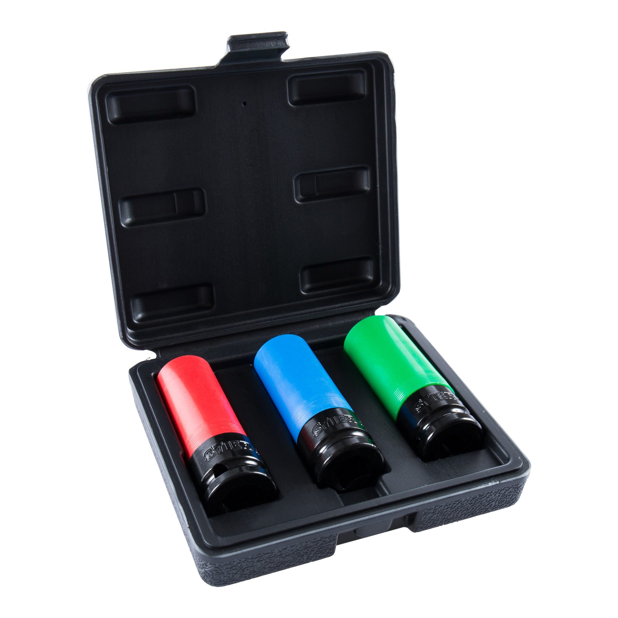 Stier Stecknuss STIER Kraft Steckschlüssel Satz Antrieb 1/2 Zoll Nüsse Schonnüsse 3-te