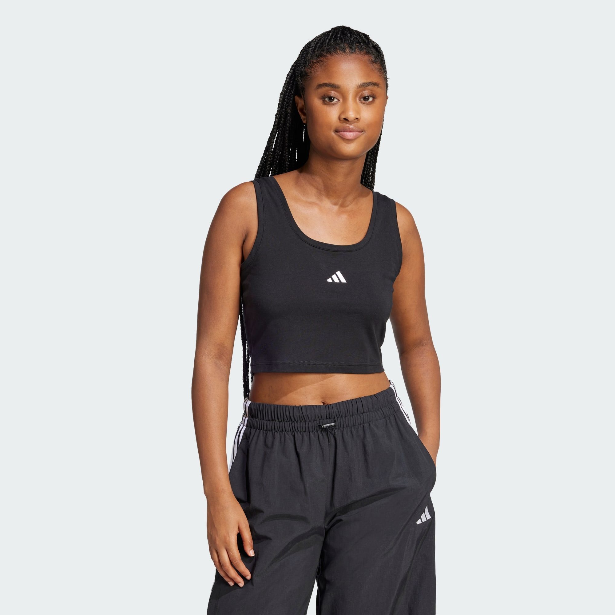adidas Sportswear Tanktop ESSENTIALS SMALL LOGO COTTON LIFESTYLE TANKTOP (1 günstig online kaufen