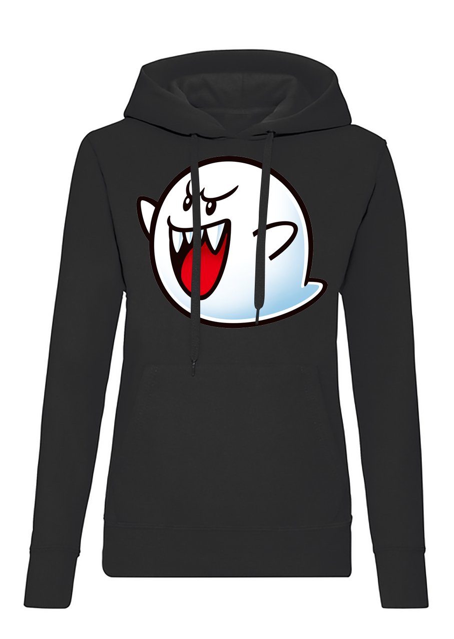 Blondie & Brownie Hoodie Damen Super Mario Boo Gespenst Geist Nacht Retro Konsole mit Kapuze