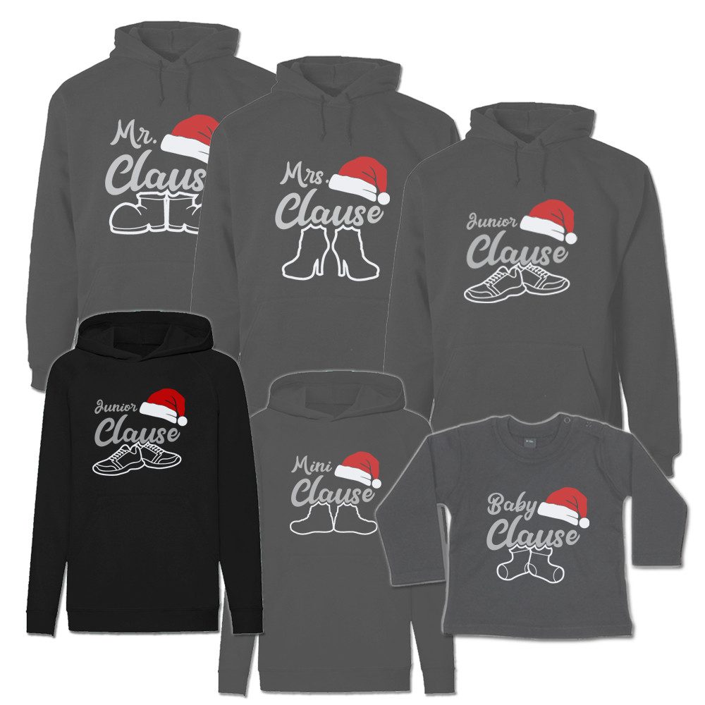 G-graphics Kapuzenpullover Familie Clause (Familienset, Einzelteile zum selbst zusammenstellen) Kinder & Erwachsenen-Hoodie & Baby Sweater