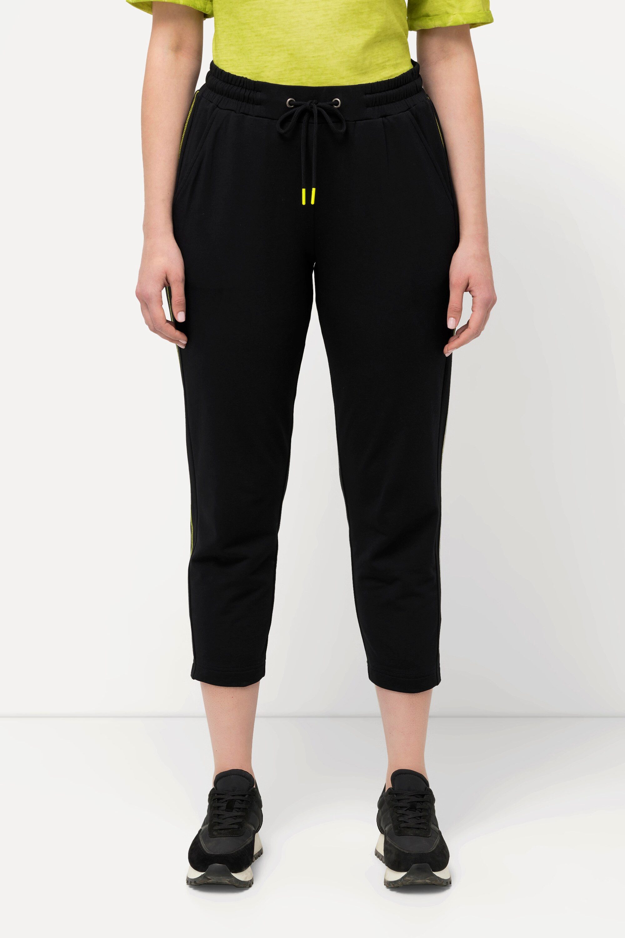 Ulla Popken Schlupfhose Sweathose Ziernaht Elastikbund günstig online kaufen