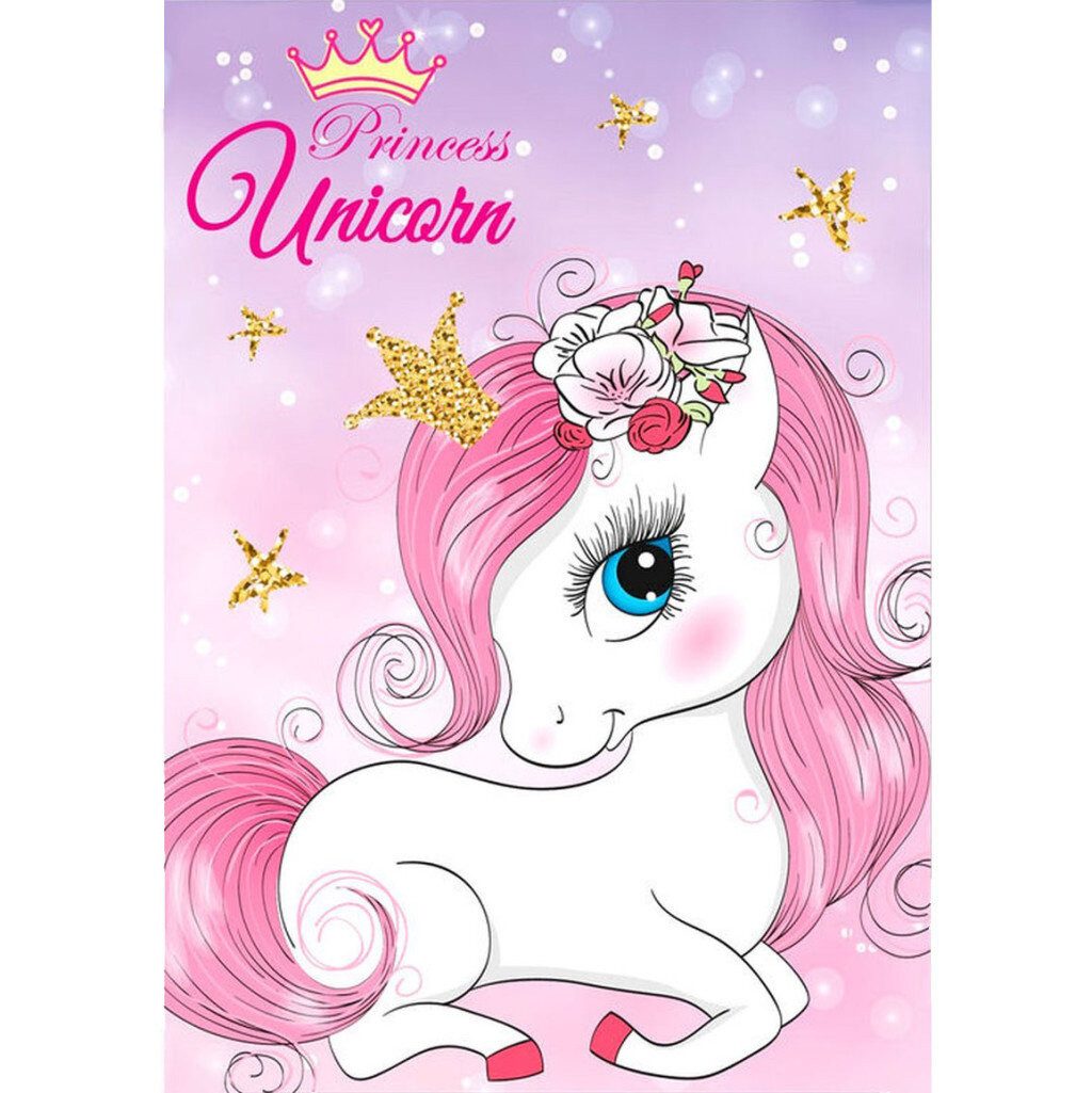 Wohndecke Einhorn Princess Polar-Fleecedecke 100x140cm, einhorn, günstig online kaufen