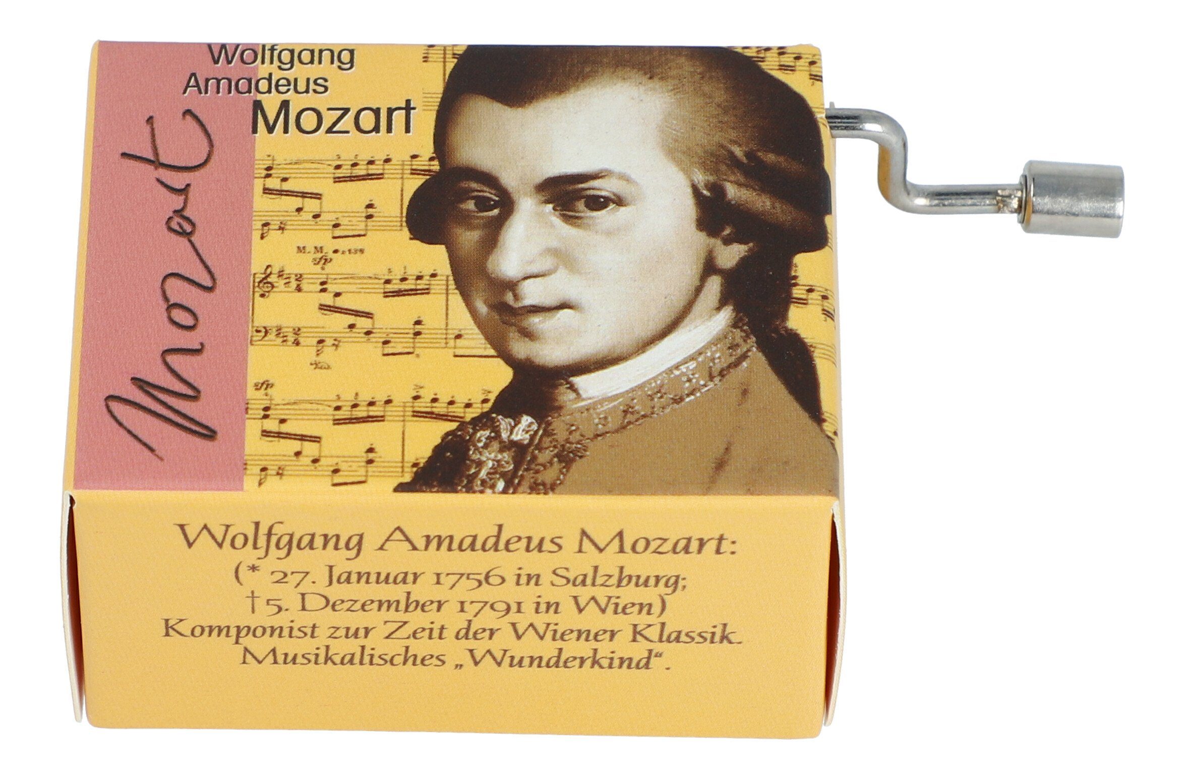 Fridolin Spieluhr Spieluhren mit Komponisten-Motiv und passenden Melodien -, Mozart, Kleine Nachtmusik
