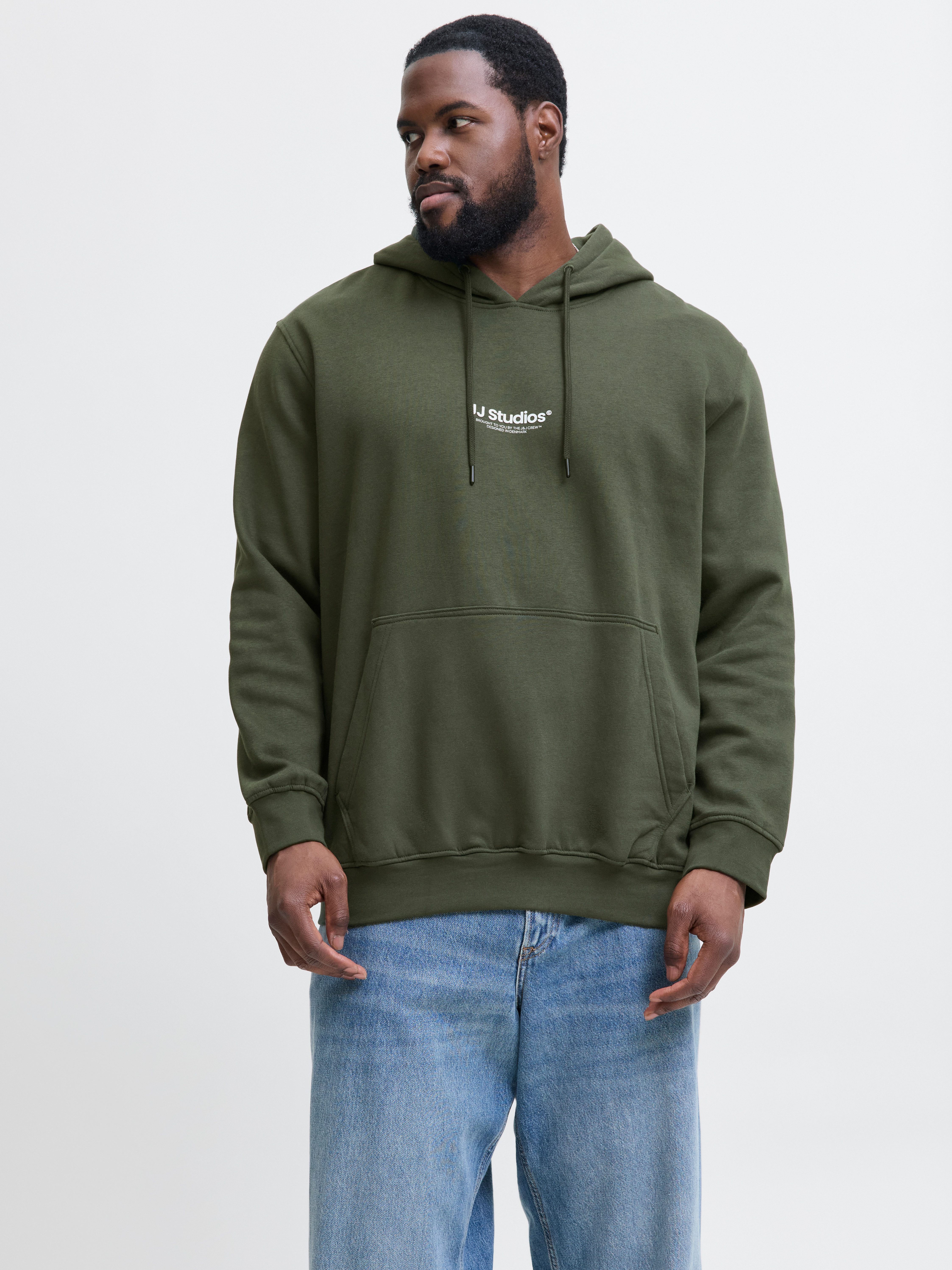 Jack & Jones PlusSize Kapuzensweatshirt JJESOHO SWEAT HOOD NOOS PLS mit Log günstig online kaufen