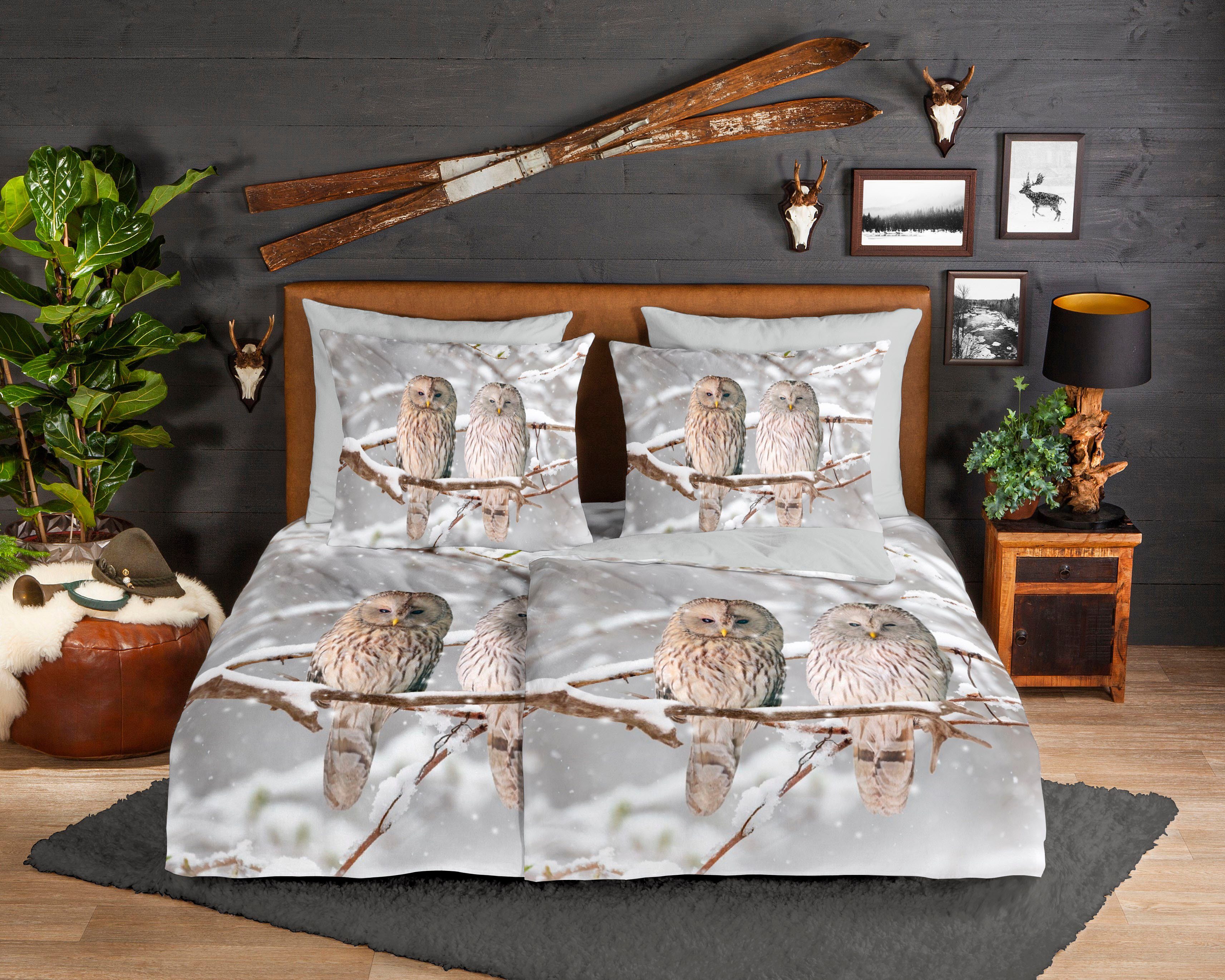 good morning Wendebettwäsche Febe, Biber, Flanell, günstig online kaufen