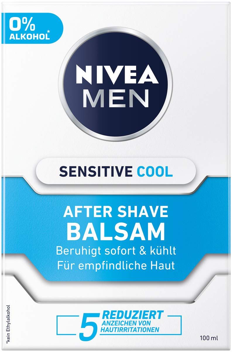 Nivea After-Shave Balsam Sensitive Cool After Shave BALSAM, 100 ml, 3-tlg.
