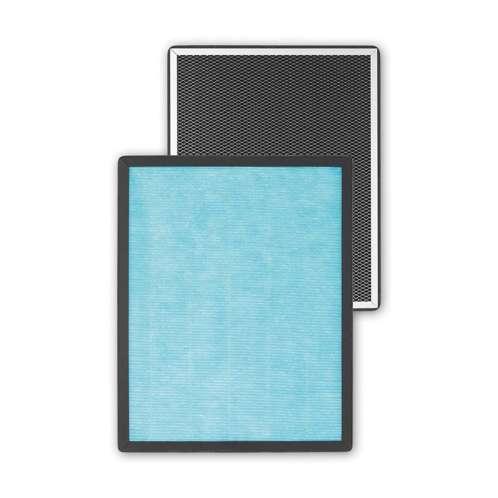 MAXXMEE Ersatzfilter 2 Kombi-Filterplatten Filter-Austauschset, für Luftreiniger High Performance reduziert Aerosole und Schwebstoffe