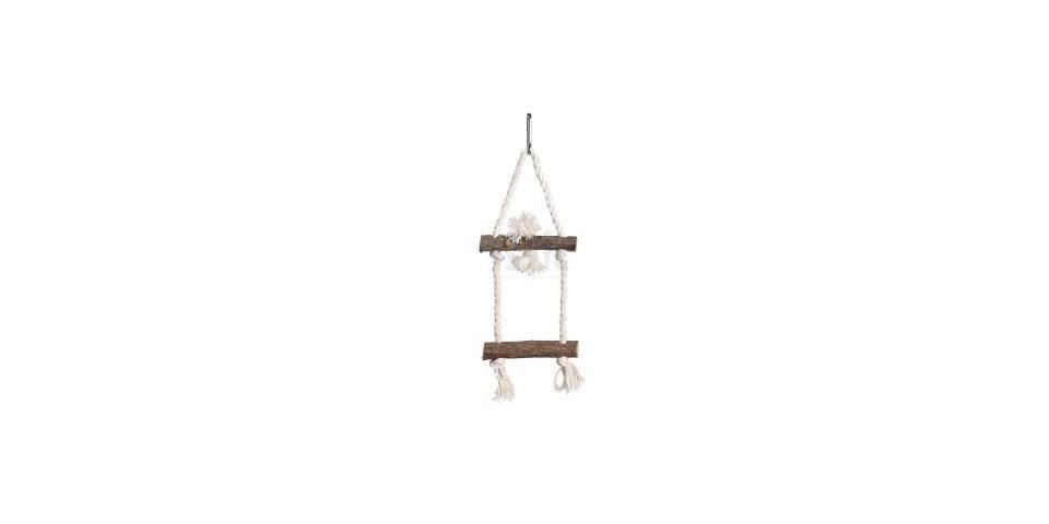 Ollesch Vogelkäfig Ollesch Vogelspielzeug Schaukel Holz 37 cm natur