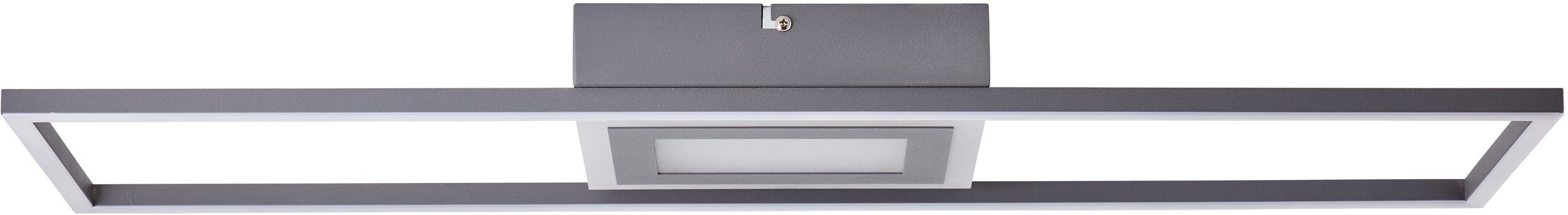 Brilliant LED Deckenleuchte Besson, LED fest integriert, Warmweiß, 75x22  cm, 3-Stufen dimmbar, 3300 Lumen, Metall/Kunststoff, dunkelgrau