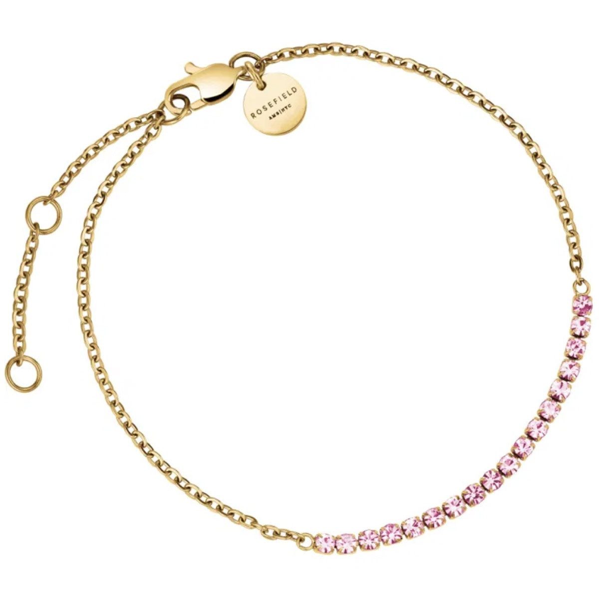 ROSEFIELD Tennisarmband Damen-Armband TennisGoldfarben Rosé
